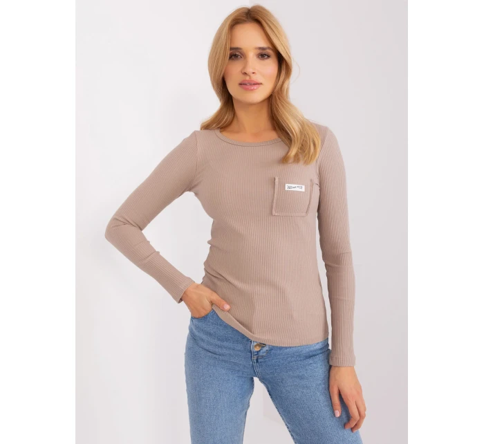 Bluzka RV BZ model 19069371 ciemny bezowy - FPrice