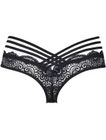 Krajková tanga model 17681810 černá - Axami