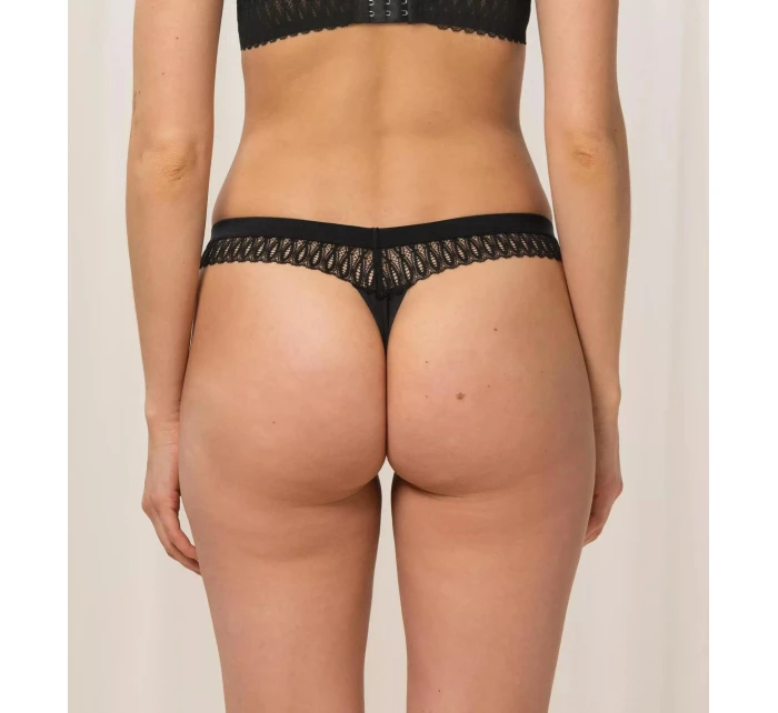 Dámská tanga Aura Spotlight High Leg string černá - TRIUMPH