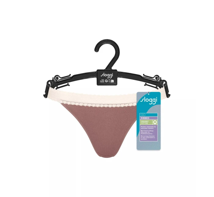 sloggi GO Ribbed R Thong C2P - BROWN - SLOGGI BROWN - SLOGGI sloggi GO Ribbed R Thong C2P - BROWN - SLOGGI BROWN - SLOGGI