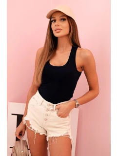 Dámske bavlnené boxerky so širokými ramienkami Navy Blue