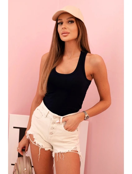 Dámske bavlnené boxerky so širokými ramienkami Navy Blue Dámske bavlnené boxerky so širokými ramienkami Navy Blue