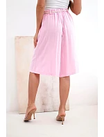 Dámske viskózové letné šortky s boho opaskom candy pink Dámske viskózové letné šortky s boho opaskom candy pink