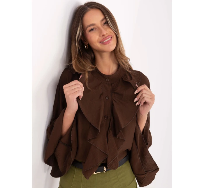 MI košeľa KS 32330.05P hnedá