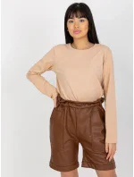 Šortky VI SN model 17857062 hnědá - FPrice Šortky VI SN model 17857062 hnědá - FPrice