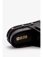 Dámske papuče na platforme Big Star Black Dámske papuče na platforme Big Star Black