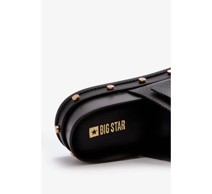 Dámske papuče na platforme Big Star Black Dámske papuče na platforme Big Star Black