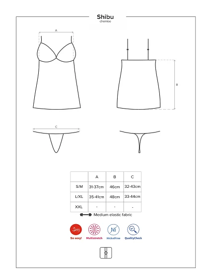 košilka chemise  model 7932445 - Obsessive