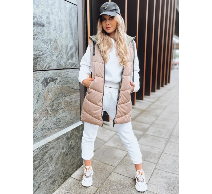 ONADE FashionStreet dámska obojstranná ťavia vesta TY3726 ONADE FashionStreet dámska obojstranná ťavia vesta TY3726