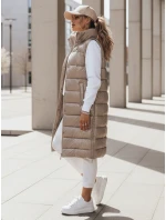 Dámská prošívaná vesta béžová Dstreet model 21970187 - FashionStreet