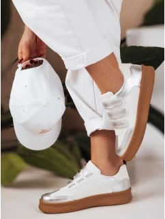 Dámské tenisky na suchý zip stříbrné Dstreet model 21983688 - FashionStreet