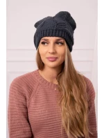 Dámská čepice graphite model 18752449 - K-Fashion Dámská čepice graphite model 18752449 - K-Fashion