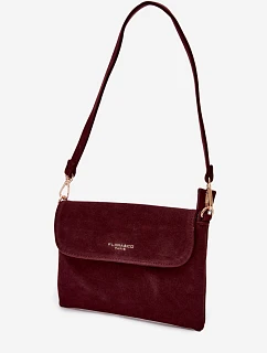 Malá Kabelka z Eko Semiše Bordó model 22111532 - Flora&Co