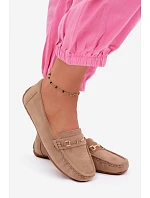 Dámske klasické semišové mokasíny Khaki Corinell Dámske klasické semišové mokasíny Khaki Corinell
