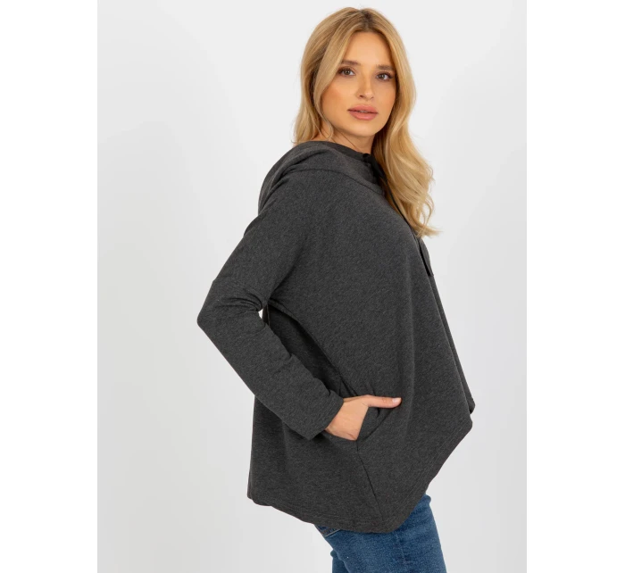 Dámska blúzka EM BZ HS 20 218.27 tmavo šedá - FPrice Dámska blúzka EM BZ HS 20 218.27 tmavo šedá - FPrice