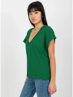 Dámské tričko TW TS model 18116252 tmavě zelená - FPrice Dámské tričko TW TS model 18116252 tmavě zelená - FPrice