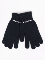 Yoclub Dámske päťprsté rukavice RED-0227K-AA50-003 Black