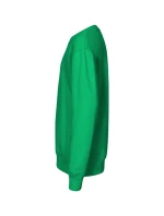 Posádková mikina pre deti stredne zelená