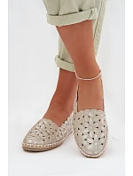 Dámske baleríny 24TX02 gold - Sweet Shoes