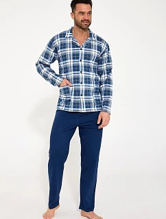 Cornette 114/83 dĺžka/r 3XL/5XL pruhované pyžamo