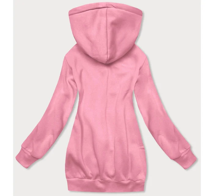 Růžová dámská klokaní mikina model 17789379 - J.STYLE Růžová dámská klokaní mikina model 17789379 - J.STYLE
