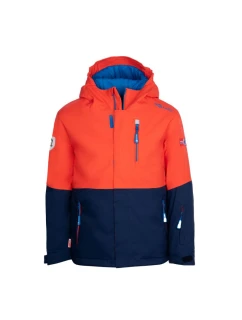 Trollkids Detská zimná bunda Kids Hallingdal Jacket outdoor orange/green (226-705)