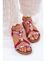 Sandały Damskie Płaskie Z Plecionymi Paskami I Przypinkami Artiker 56C1314 Fuksja Sandały Damskie Płaskie Z Plecionymi Paskami I Przypinkami Artiker 56C1314 Fuksja
