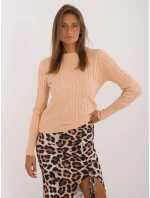 Sweter AT SW  camelowy model 20479796 - FPrice