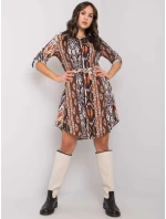 Šaty WN SK model 16327442 černá a béžová - FPrice