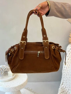 Dámska semišová kabelka Ovelia - ťavia