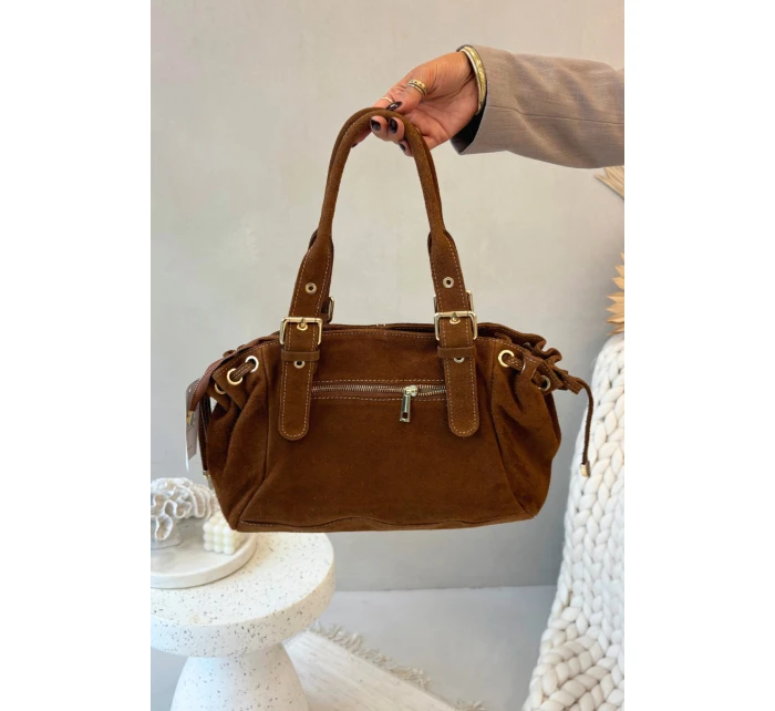 Dámska semišová kabelka Ovelia - ťavia