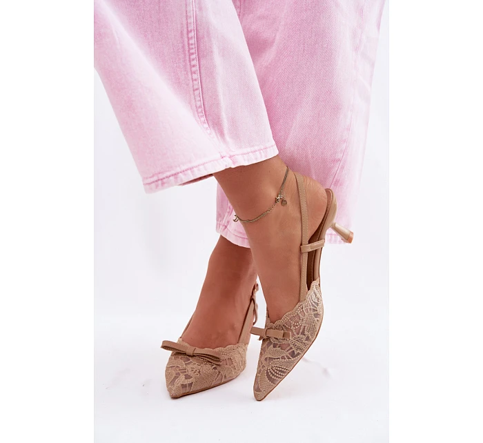 Sandále na podpätku model 226924 Vykročte štýlovo