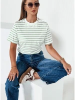 Dámske pruhované tričko RILANT zelené FashionStreet RY2563 Dámske pruhované tričko RILANT zelené FashionStreet RY2563