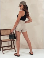 Dámské šortky STYLE SHORTS beige Dstreet model 21977940 - FashionStreet