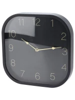 30x30CM ČIERNE VÝBORNÉ DOMÁCE NÁSTENNÉ HODINY
