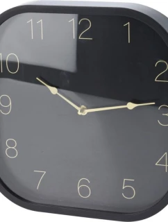 30x30CM ČIERNE VÝBORNÉ DOMÁCE NÁSTENNÉ HODINY