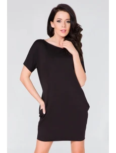 Dámske denné šaty T130/7 čierne - Tessita