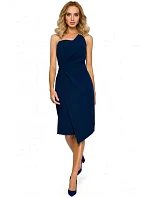 Ceruzkové šaty M409 t tmavo modré - Moe