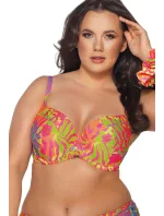 Vyztužená dámská plavková podprsenka full cup SK model 19917150 Fluo - Ava