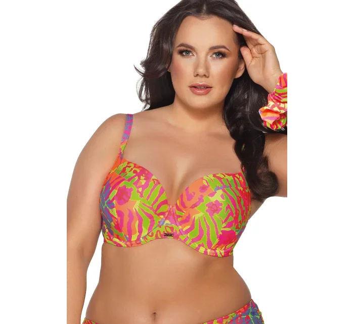 Vyztužená dámská plavková podprsenka full cup SK model 19917150 Fluo - Ava