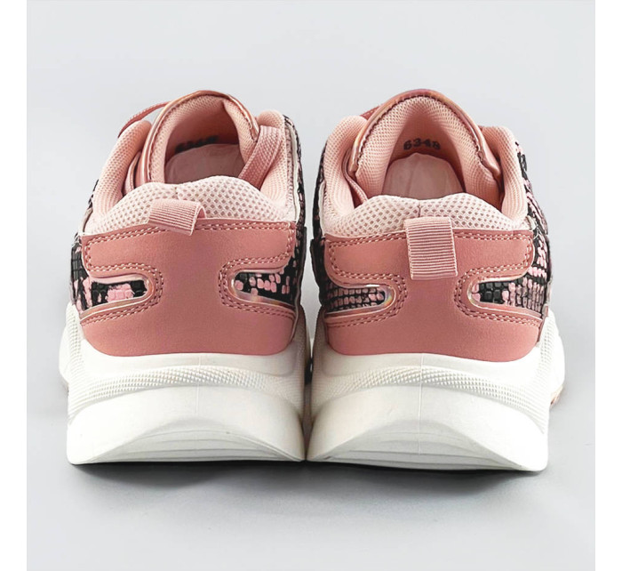 Ružové dámske športové topánky (6348)