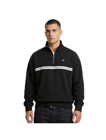 Calvin Klein Fleecová mikina s kapucňou Logo Tape Black - LZ04RE285G-UB1 men Calvin Klein Fleecová mikina s kapucňou Logo Tape Black - LZ04RE285G-UB1 men