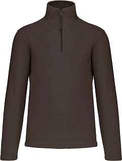 K 912 Mikrofleecová mikina s 1/4 zipem  chocolate model 22439179 - Kariban