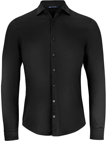 Cutter & Buck Advantage Shirt Men – košeľa s dlhým rukávom z piqué 68.2410 čierna Cutter & Buck Advantage Shirt Men – košeľa s dlhým rukávom z piqué 68.2410 čierna