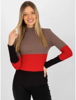 Dámska blúzka RV BZ 8465 1.93P hnedá - FPrice Dámska blúzka RV BZ 8465 1.93P hnedá - FPrice