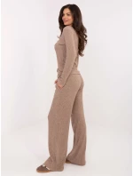 Sweter SM SW model 21771768 ciemny bezowy - FPrice Sweter SM SW model 21771768 ciemny bezowy - FPrice