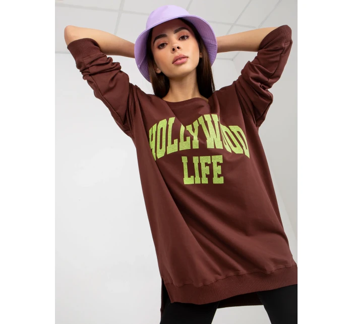 Mikina VI BL 3102.01P tmavo hnedá Mikina VI BL 3102.01P tmavo hnedá