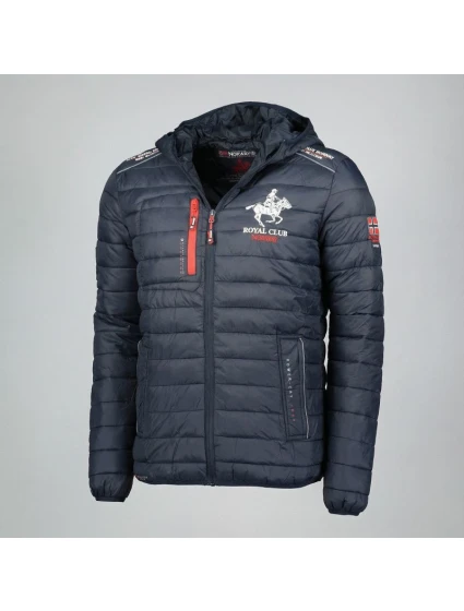 Pánska bunda WY6358H/GN Tmavý moiré vzor - Geografické Nórsko