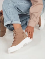 dámské boty béžové Dstreet model 21974076 - FashionStreet