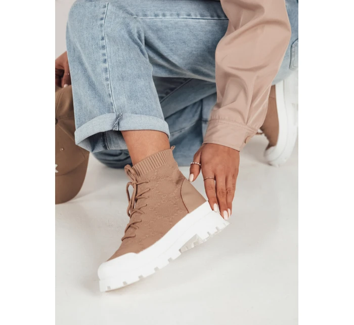 dámské boty béžové Dstreet model 21974076 - FashionStreet